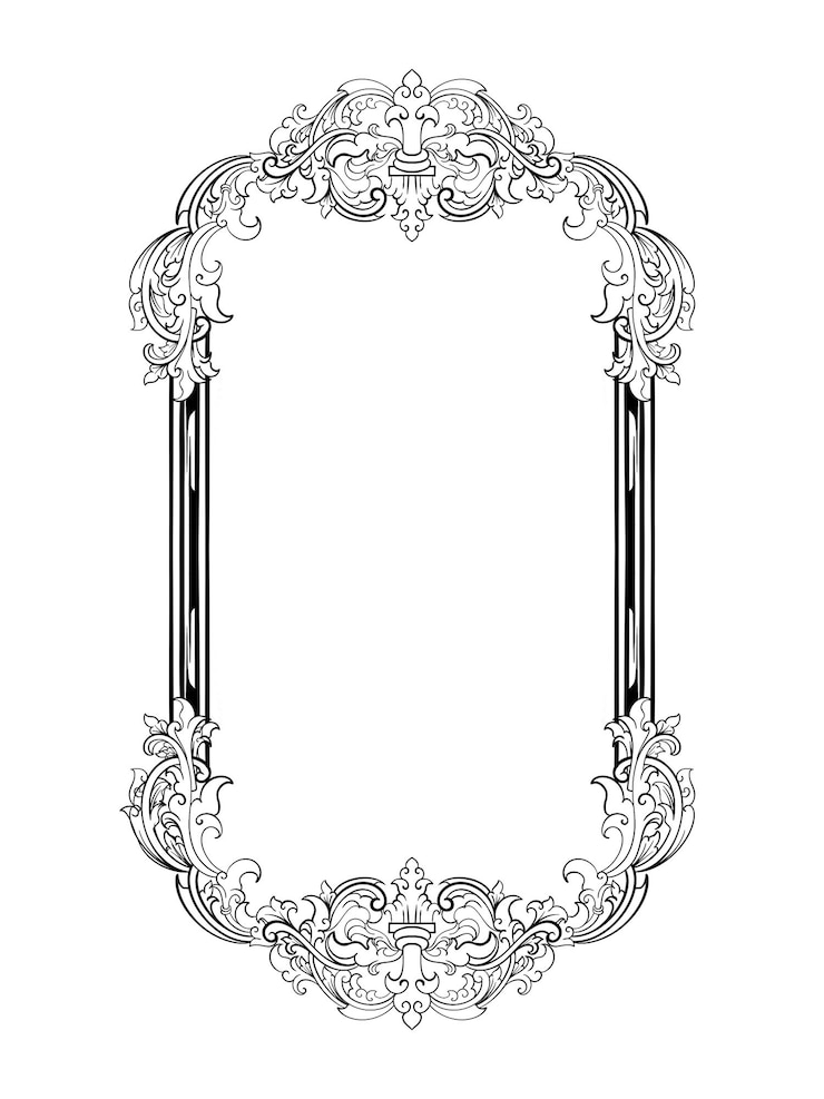 PSD ornament vintage ilustracja