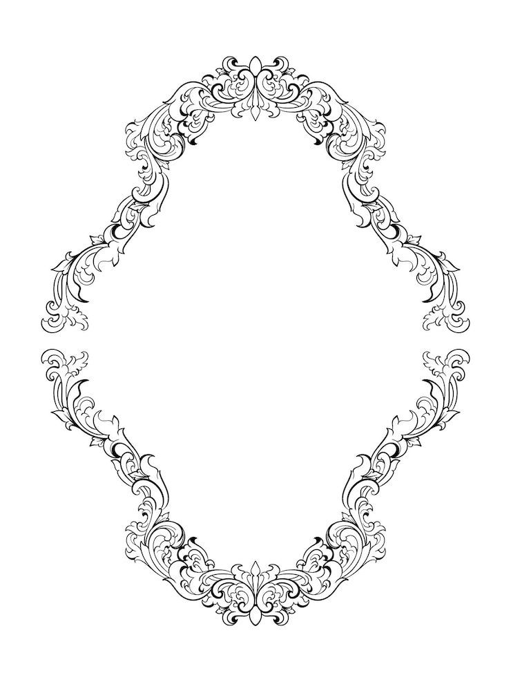 PSD ornament vintage ilustracja