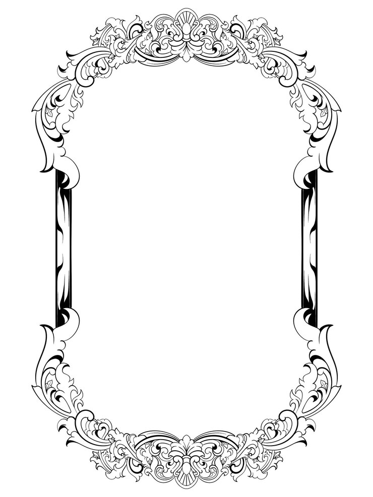 PSD ornament vintage ilustration