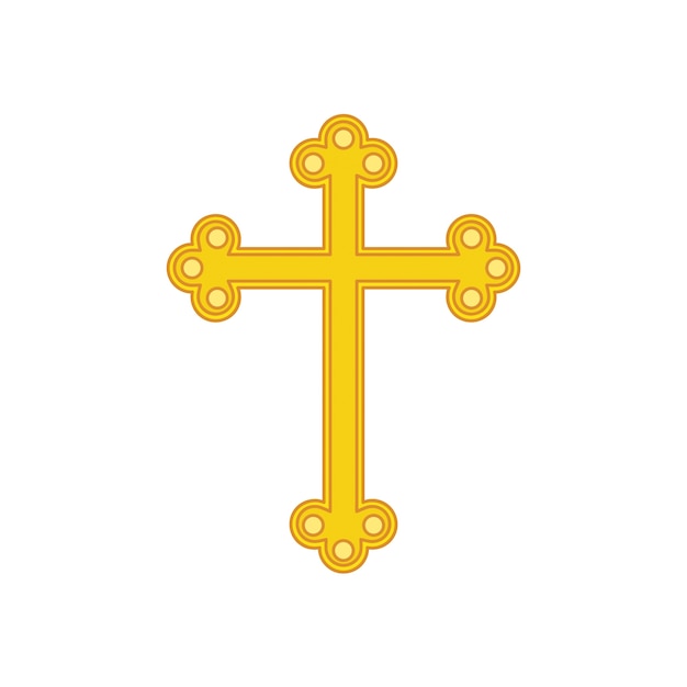 PSD ornamental cross illustration