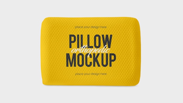 Orthopedic pillow mockup