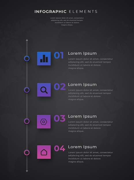 PSD oś czasu infografika projekt