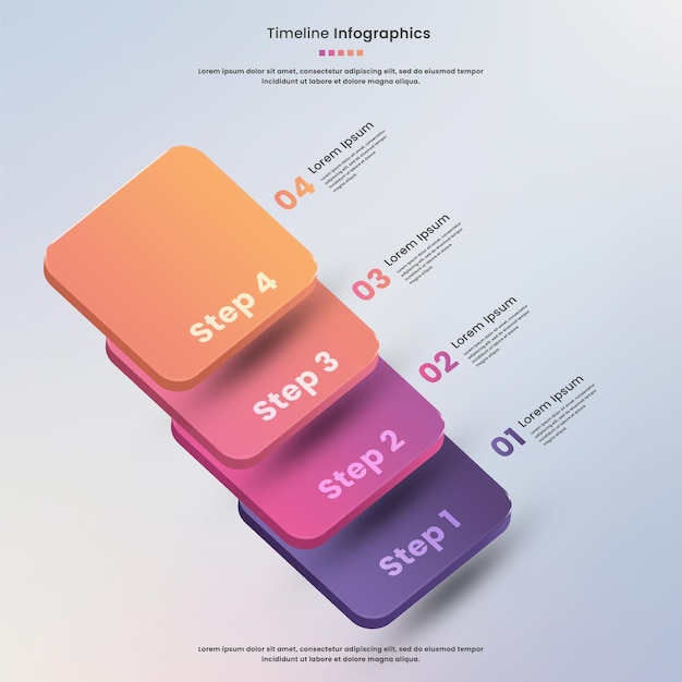 Oś czasu infografika projekt