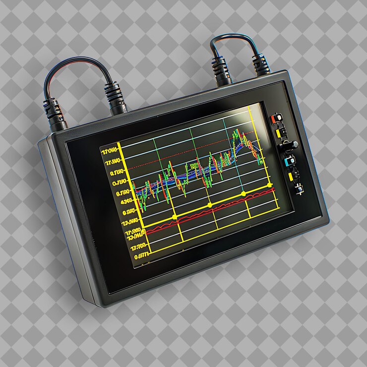 PSD oscilloscope with black plastic body and color screen a tool png tool on clean background