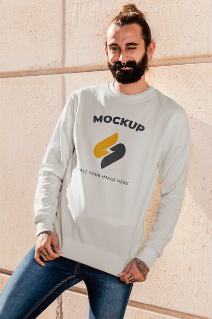 Osoba nosząca modną odzież