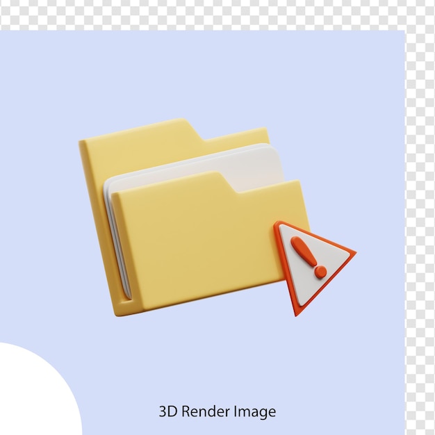 Ostrzeżenie o folderze ikon 3D
