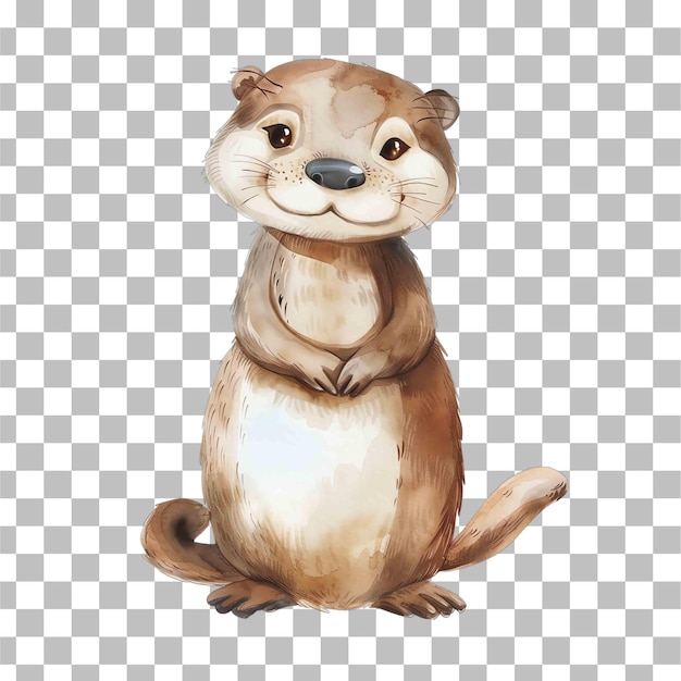 PSD otter cute animal for nursery