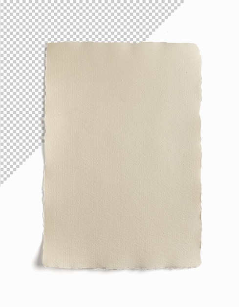 PSD oud papier blad geïsoleerd 3d-rendering