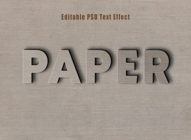 Oud papier tekst effect psd papier tekst stijl effect