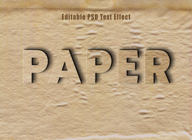 PSD oud papier tekst effect psd papier tekst stijl effect