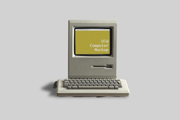 Oude computer mockup