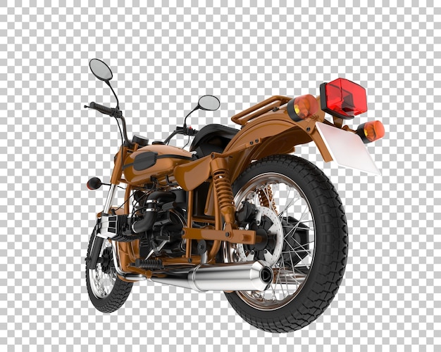 PSD oude fiets op transparante achtergrond. 3d-rendering - illustratie
