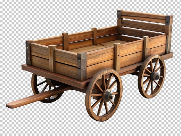 Oude houten wagen