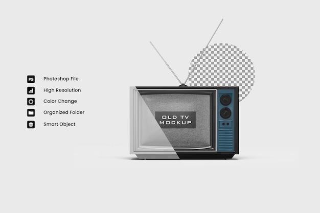 PSD oude psd tv mockup