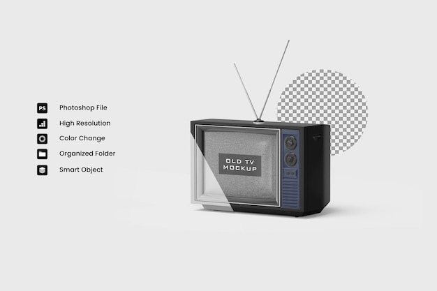 Oude psd tv mockup