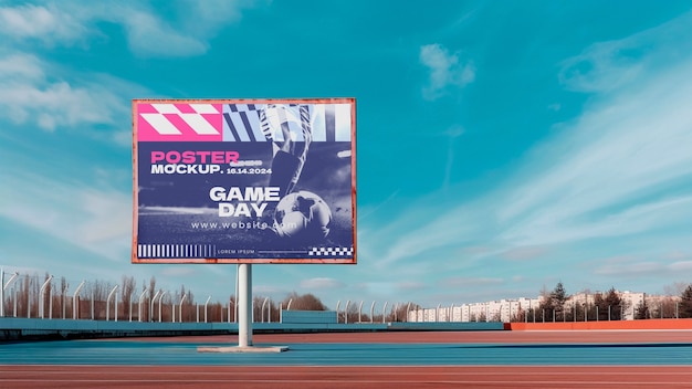 PSD outdoor advertising billboard mockup