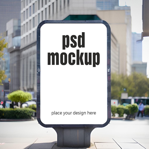 Pubblicità esterna mockup banner vetrina modello psd poster mockup logo identità visiva