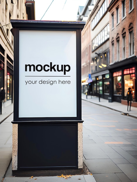 Outdoor Advertising Mockup City Poster Template Store signs mockups