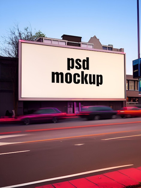 PSD outdoor advertising mockup city with billboards billboard mockup identity showcase template