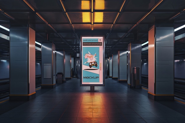 PSD outdoor advertising mockup design