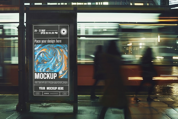 PSD outdoor advertising mockup design