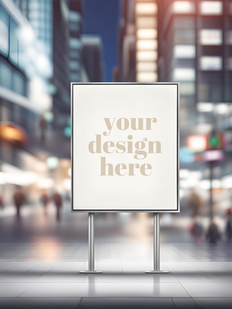 Outdoor advertising mockup shop signage billboard showcase template visual identity