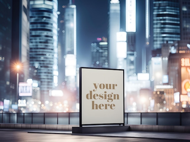 Outdoor advertising mockup shop signage billboard showcase template visual identity