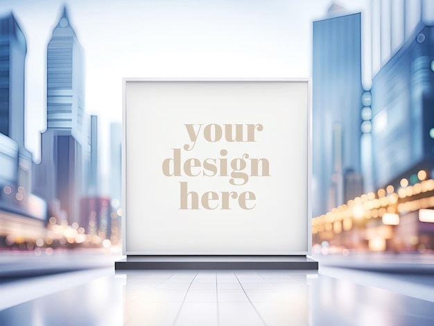 Outdoor advertising mockup shop signage billboard showcase template visual identity