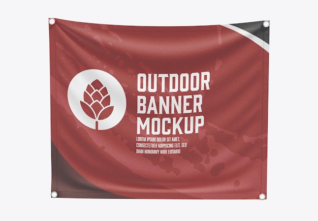 PSD outdoor banner mockup