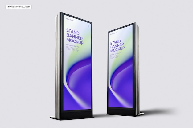 PSD mockup di banner all'aperto