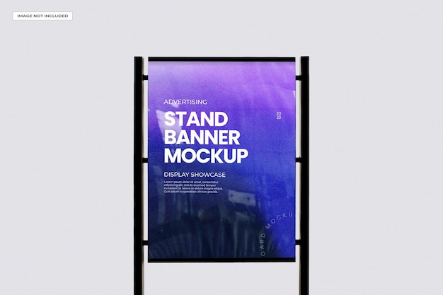 PSD mockup di banner all'aperto