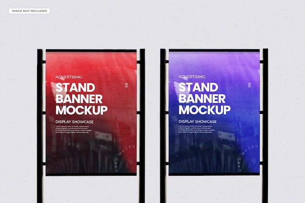 PSD mockup di banner all'aperto