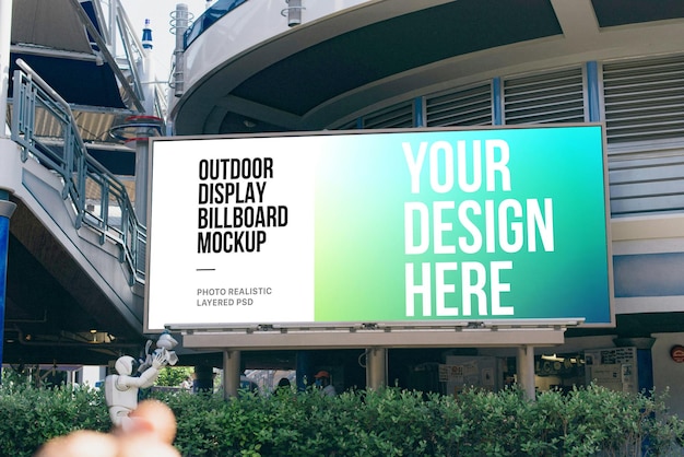 outdoor billboard advertising mockup