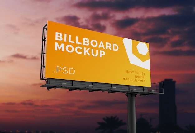 Outdoor billboard mock-up