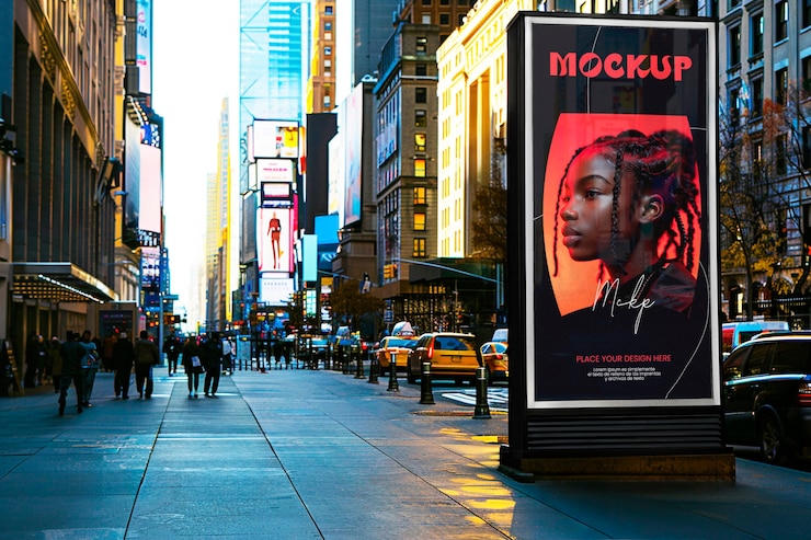 PSD outdoor billboard mockup