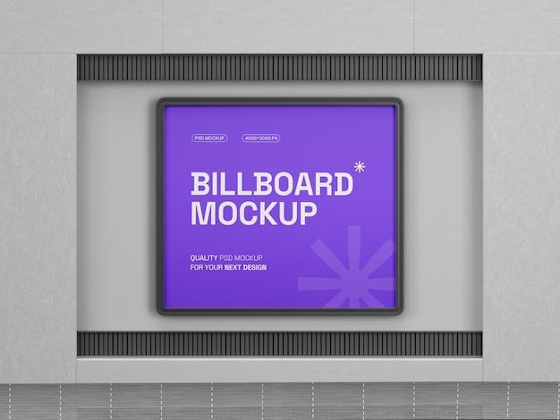 PSD outdoor billboard mockup