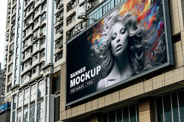 Outdoor billboard mockup