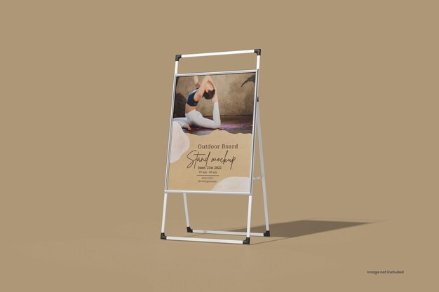 Outdoor board stand mockup