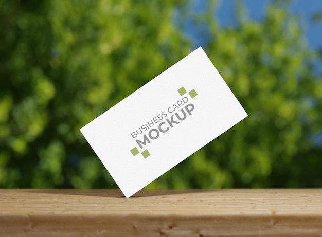 Outdoor Business Card Mockup Premium Psd