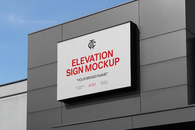 outdoor elevation sign mockups