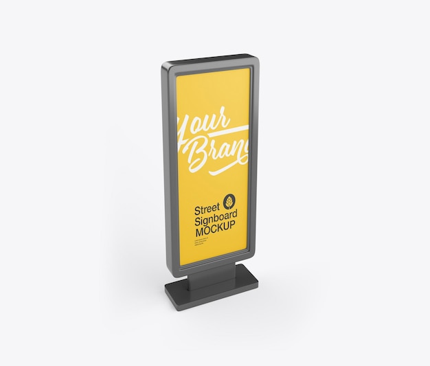 Outdoor Kiosk Advertisement Mockup