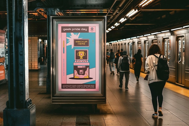 Outdoor reclame voor de geek pride dag viering