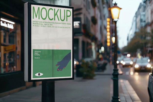 outdoor urban billboard mockup