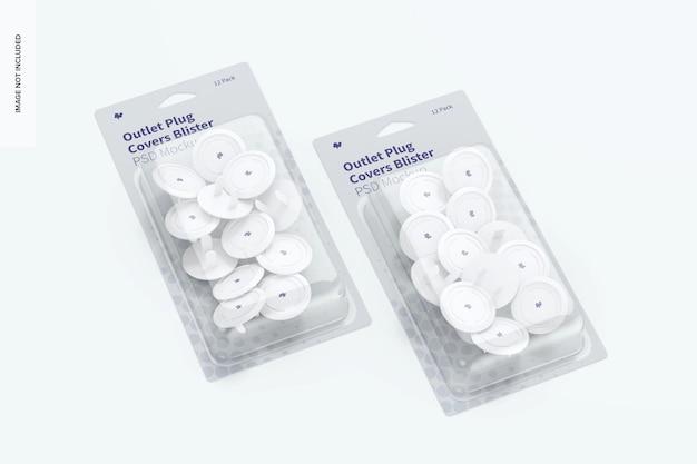 outlet plug covers blisters mockup