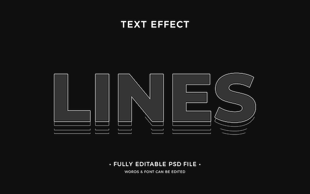 Outline text effect