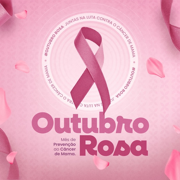 Outubro Rosa Combate oa kanker de mama roze oktober