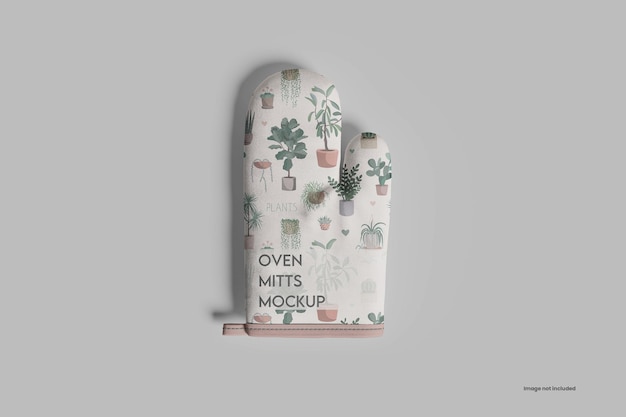 PSD oven mitts mockup