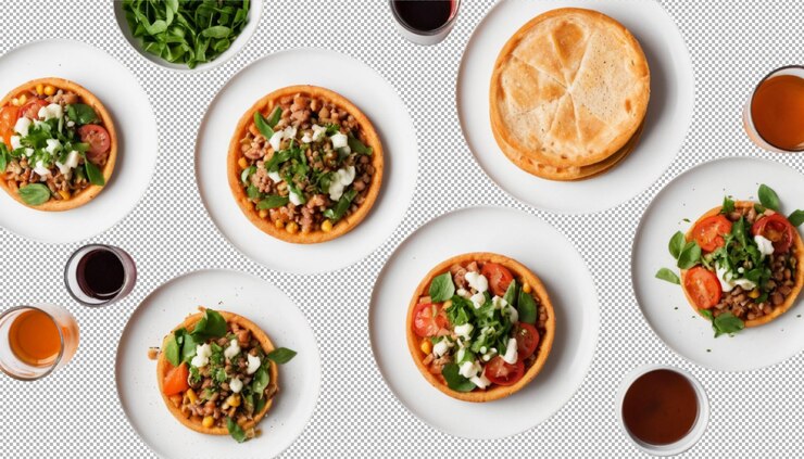PSD overhead foodfotografie om heerlijke momenten vast te leggen