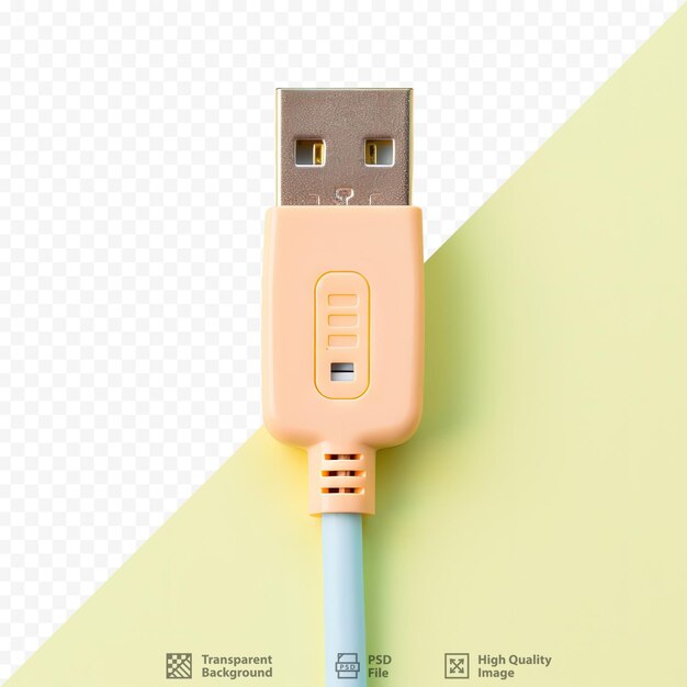 Снимок с воздуха кабеля usb пространство для копирования