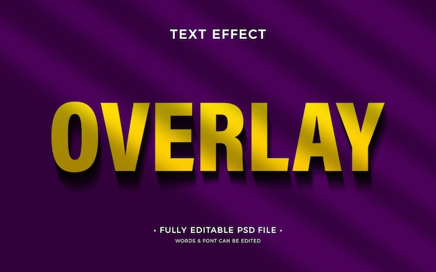 PSD overlay-teksteffect